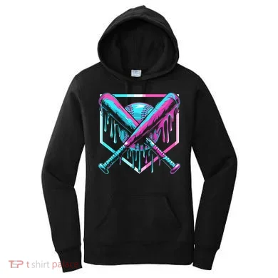 Baseball Drip For Ice Cream Drip Women's Hoodie