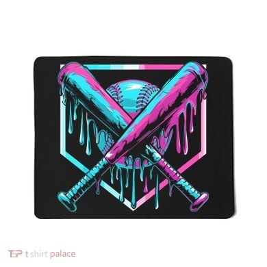 Baseball Drip For Ice Cream Drip Mousepad