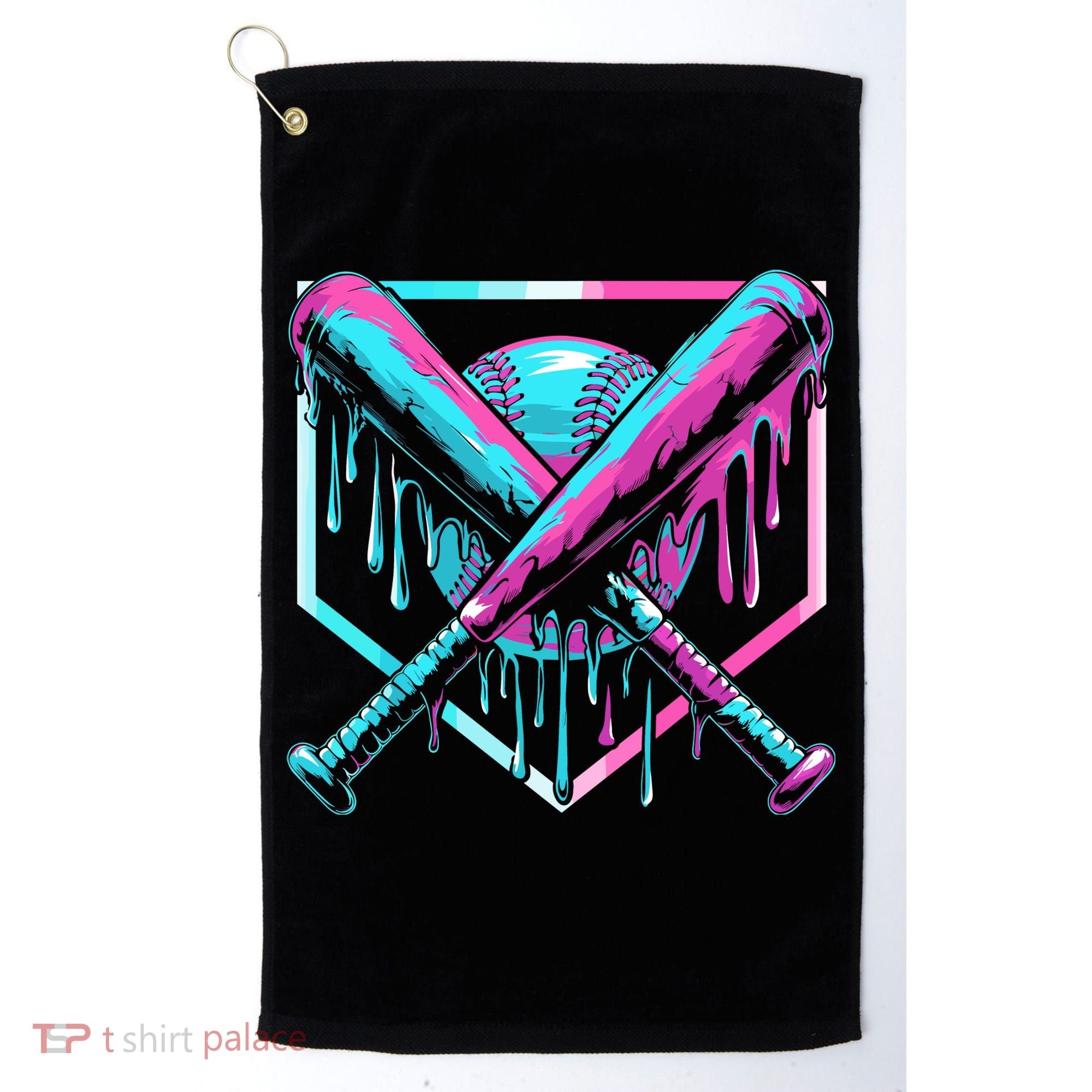 Baseball Drip For Ice Cream Drip Golf Towel