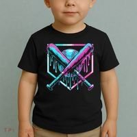 Baseball Drip For Ice Cream Drip Toddler T-Shirt thumb 2