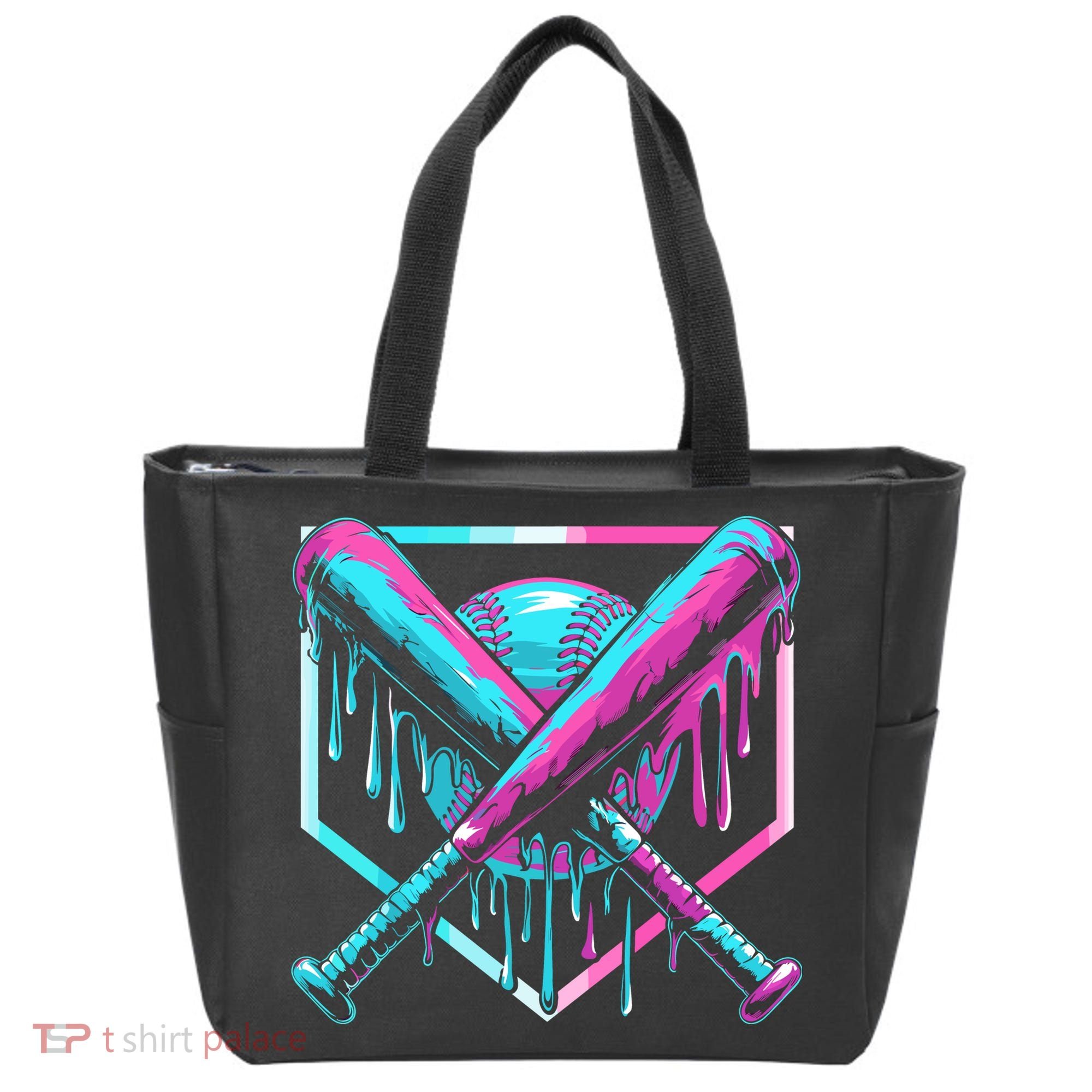 Baseball Drip For Ice Cream Drip Tote Bag