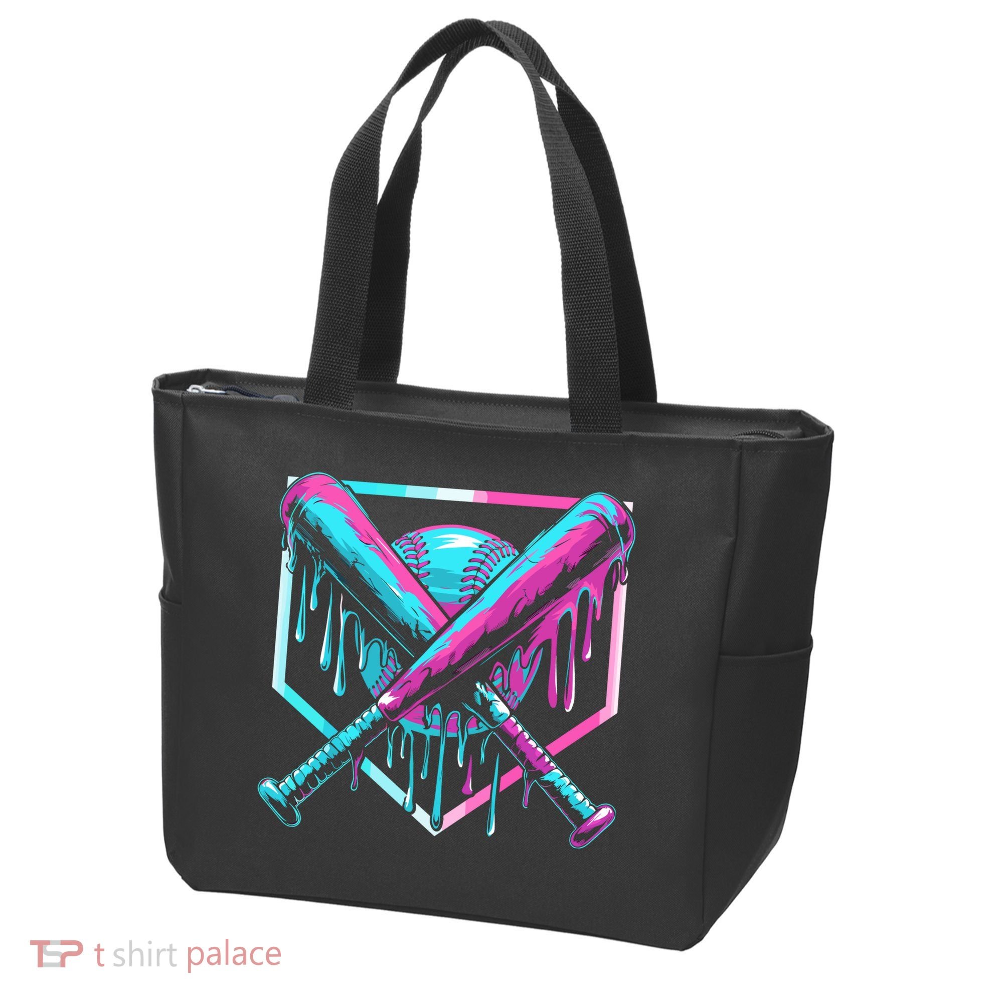 Baseball Drip For Ice Cream Drip Tote Bag