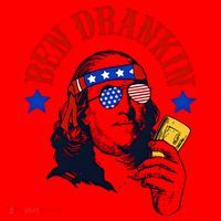Ben Drankin Funny Fourth Of July 4th Of July Ben Drinking Patry Santa Hat thumb 1