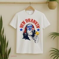 Ben Drankin Funny Fourth Of July 4th Of July Ben Drinking Patry T-Shirt thumb 2