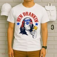 Ben Drankin Funny Fourth Of July 4th Of July Ben Drinking Patry T-Shirt thumb 6