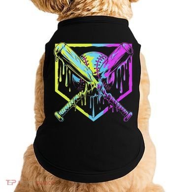 Baseball Drip For Ice Cream Drip Baseball Doggie Tank