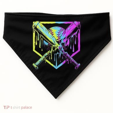 Baseball Drip For Ice Cream Drip Baseball USA-Made Doggie Bandana