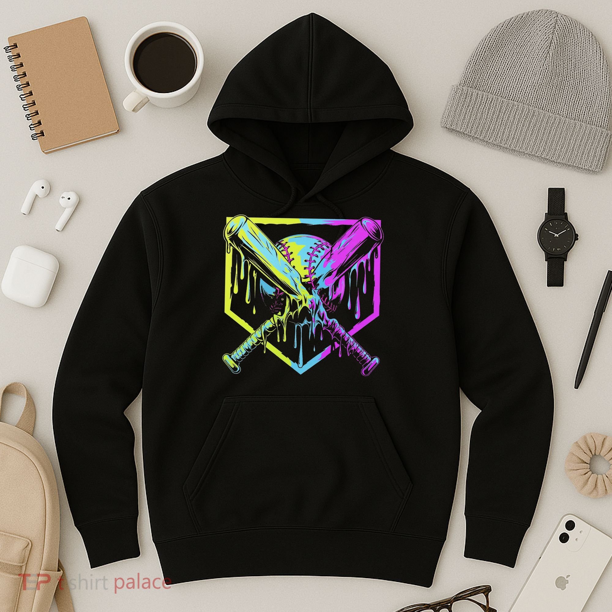 Baseball Drip For Ice Cream Drip Baseball Hoodie