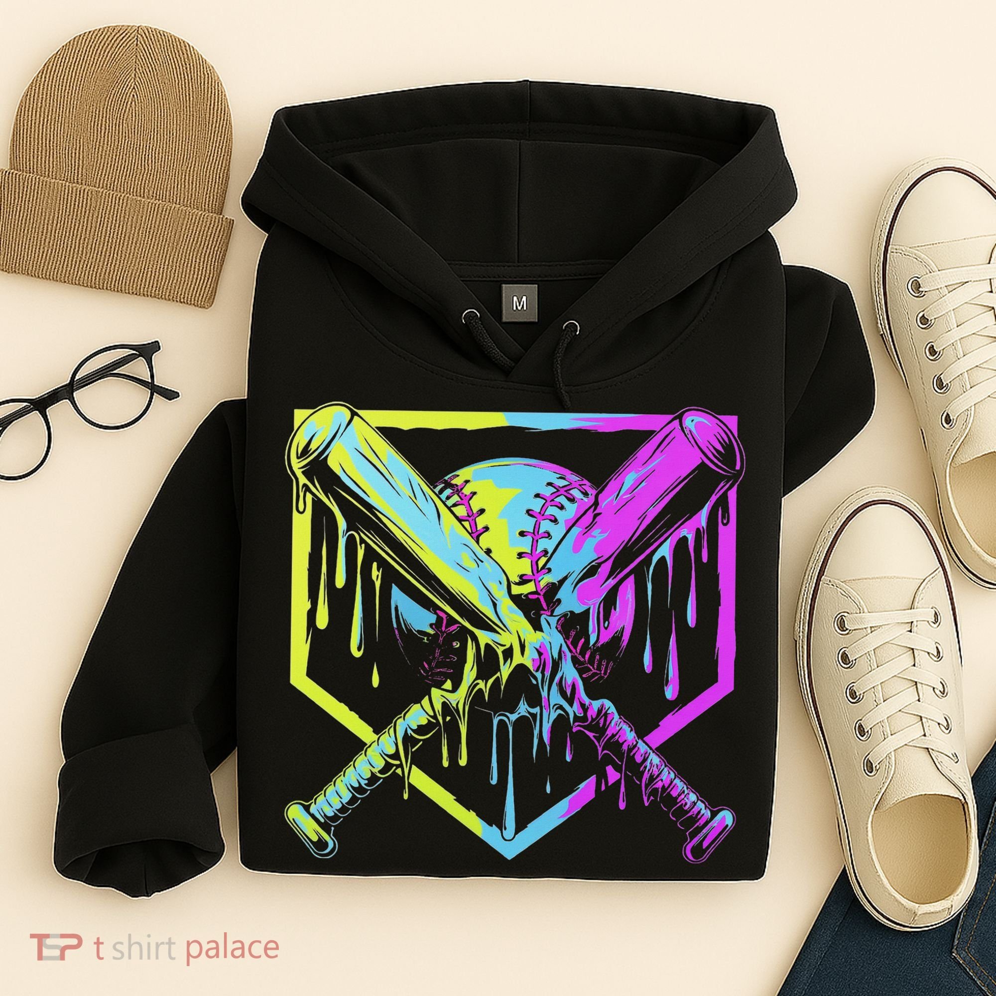 Baseball Drip For Ice Cream Drip Baseball Hoodie