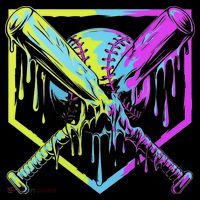 Baseball Drip For Ice Cream Drip Baseball Long Sleeve Shirt thumb 2