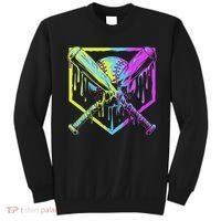 Baseball Drip For Ice Cream Drip Baseball Sweatshirt thumb 0