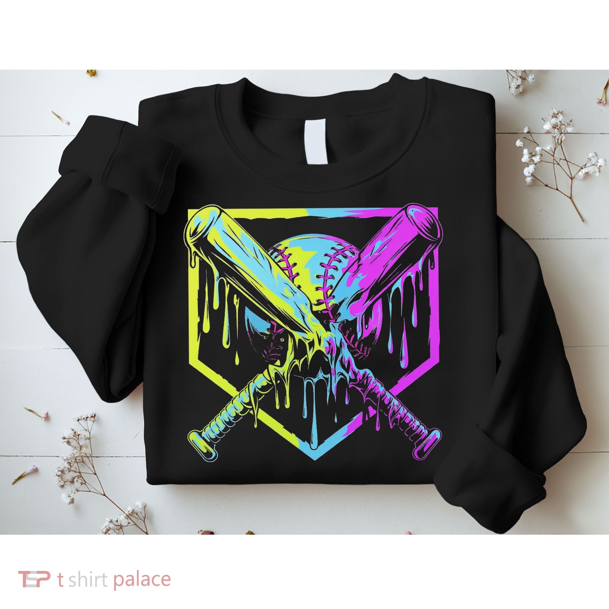 Baseball Drip For Ice Cream Drip Baseball Sweatshirt