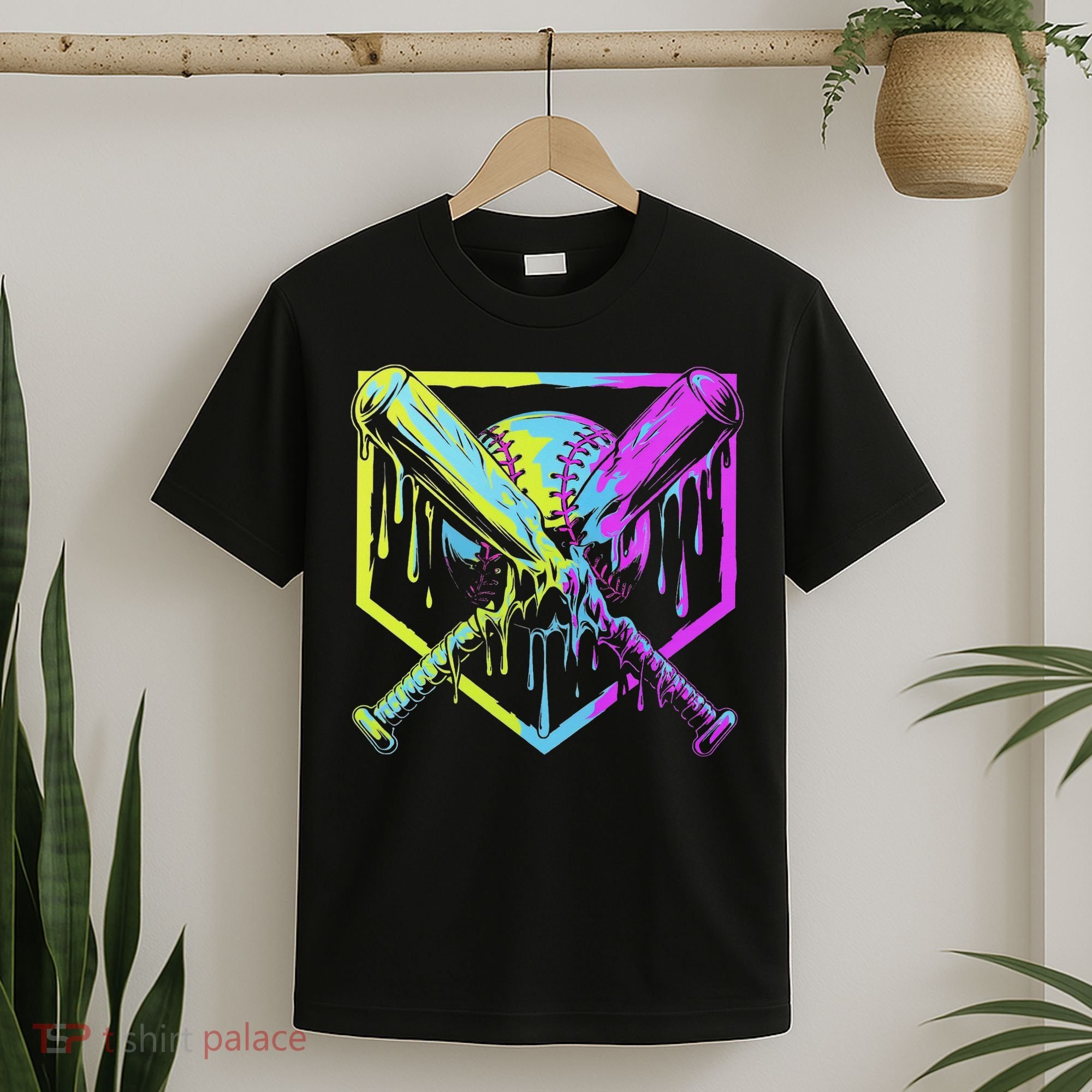 Baseball Drip For Ice Cream Drip Baseball T-Shirt