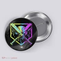 Baseball Drip For Ice Cream Drip Baseball Button thumb 0