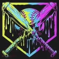 Baseball Drip For Ice Cream Drip Baseball Women's Hoodie thumb 2