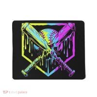 Baseball Drip For Ice Cream Drip Baseball Mousepad thumb 0