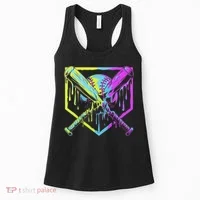 Baseball Drip For Ice Cream Drip Baseball Women's Tank Top thumb 0