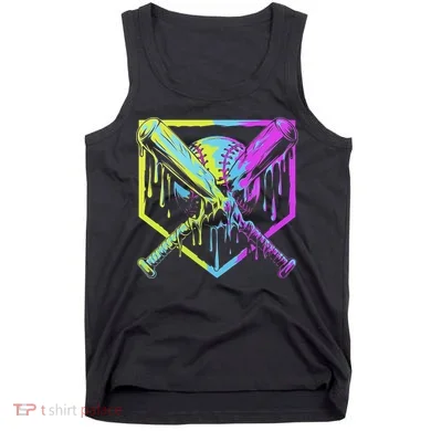 Baseball Drip For Ice Cream Drip Baseball Tank Top