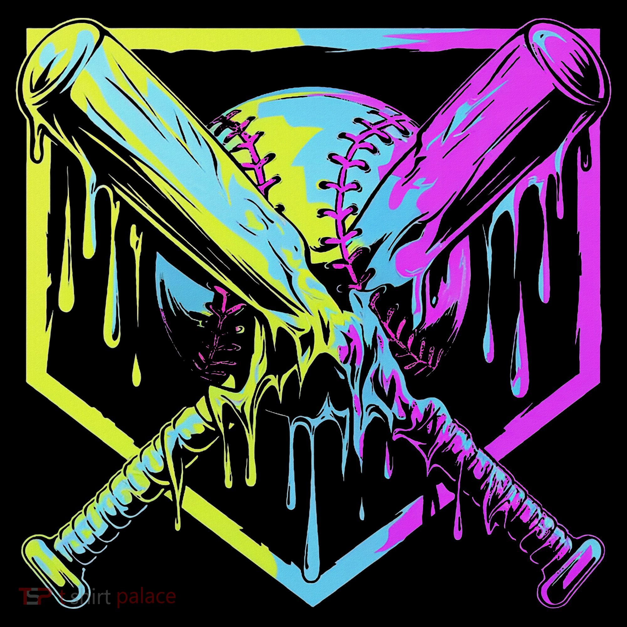 Baseball Drip For Ice Cream Drip Baseball Tank Top
