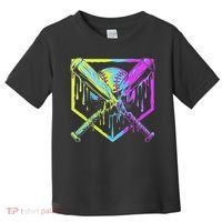 Baseball Drip For Ice Cream Drip Baseball Toddler T-Shirt thumb 0
