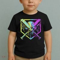 Baseball Drip For Ice Cream Drip Baseball Toddler T-Shirt thumb 2