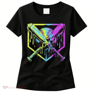 Baseball Drip For Ice Cream Drip Baseball Women's T-Shirt