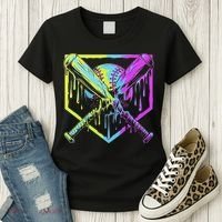 Baseball Drip For Ice Cream Drip Baseball Women's T-Shirt thumb 3