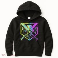 Baseball Drip For Ice Cream Drip Baseball Kids Hoodie thumb 0