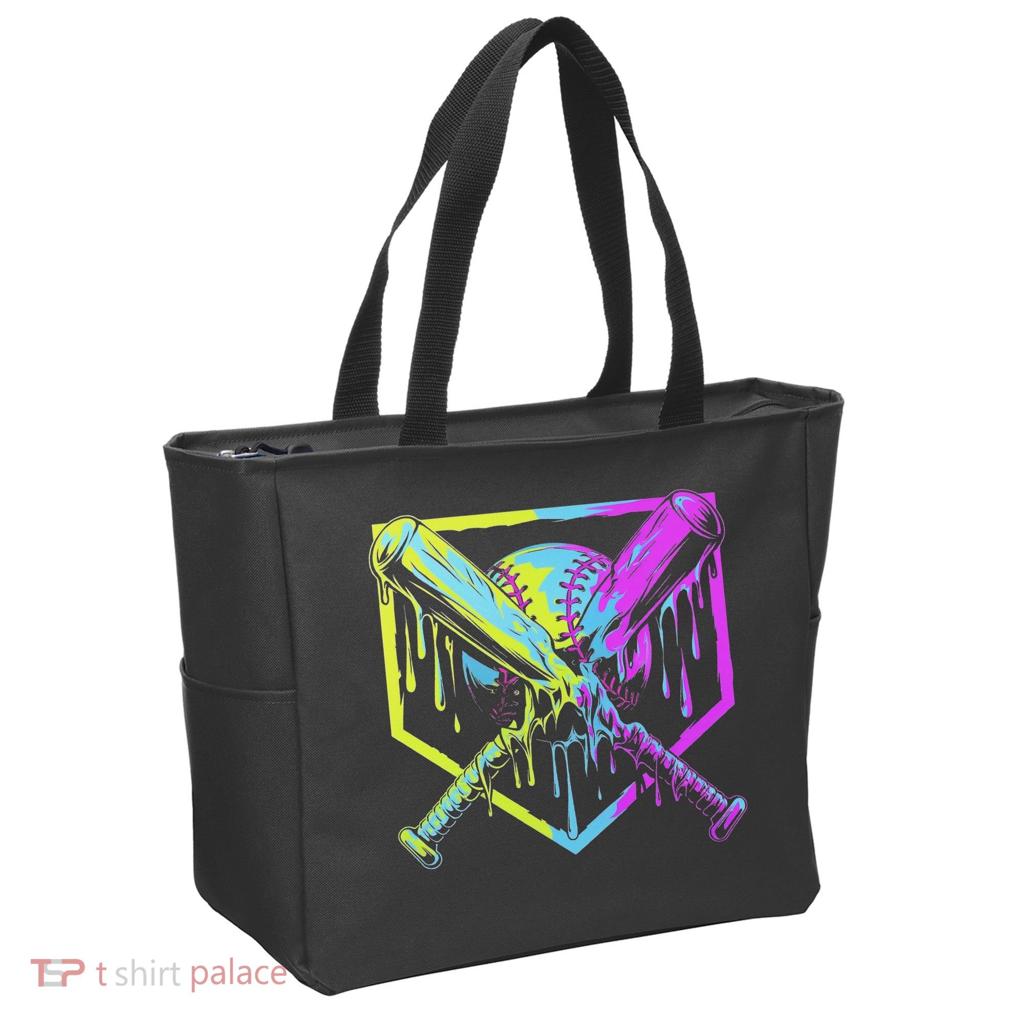 Baseball Drip For Ice Cream Drip Baseball Tote Bag