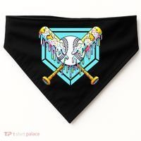 Baseball Drip For Ice Cream Drip Yout.h Baseball USA-Made Doggie Bandana thumb 0