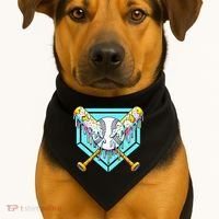 Baseball Drip For Ice Cream Drip Yout.h Baseball USA-Made Doggie Bandana thumb 1