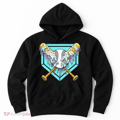 Baseball Drip For Ice Cream Drip Yout.h Baseball Hoodie