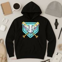 Baseball Drip For Ice Cream Drip Yout.h Baseball Hoodie thumb 3