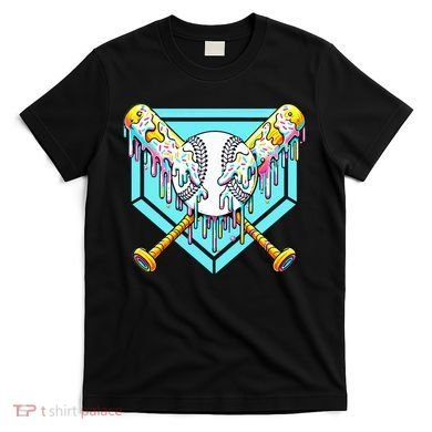 Baseball Drip For Ice Cream Drip Yout.h Baseball T-Shirt