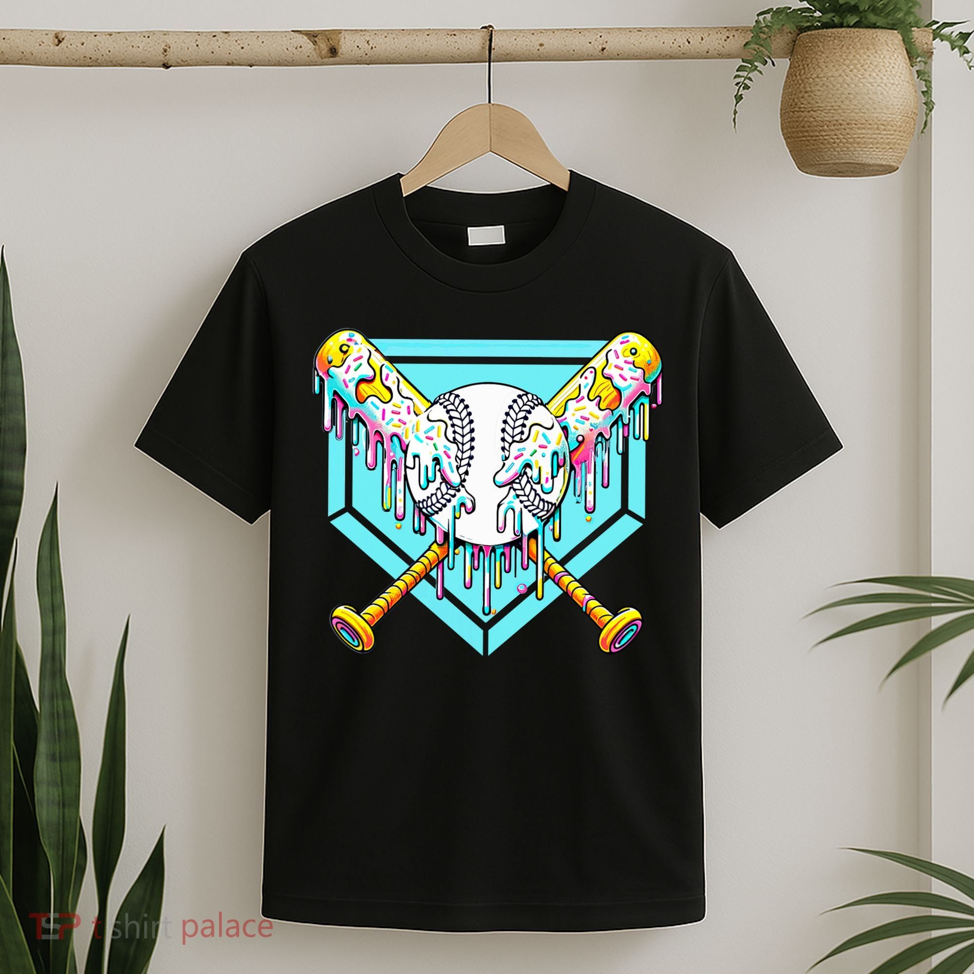 Baseball Drip For Ice Cream Drip Yout.h Baseball T-Shirt