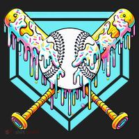 Baseball Drip For Ice Cream Drip Yout.h Baseball Beanie thumb 2