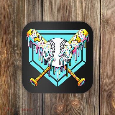 Baseball Drip For Ice Cream Drip Yout.h Baseball Coaster