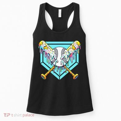 Baseball Drip For Ice Cream Drip Yout.h Baseball Women's Tank Top