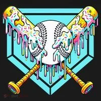 Baseball Drip For Ice Cream Drip Yout.h Baseball Baby Bodysuit thumb 2