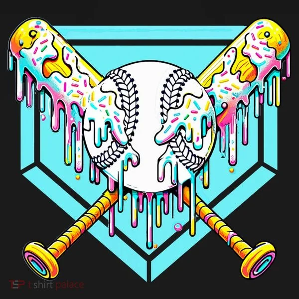 Baseball Drip For Ice Cream Drip Yout.h Baseball Baby Bodysuit