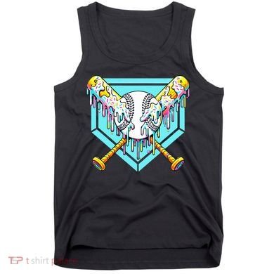 Baseball Drip For Ice Cream Drip Yout.h Baseball Tank Top