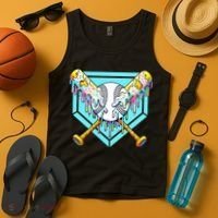 Baseball Drip For Ice Cream Drip Yout.h Baseball Tank Top thumb 4