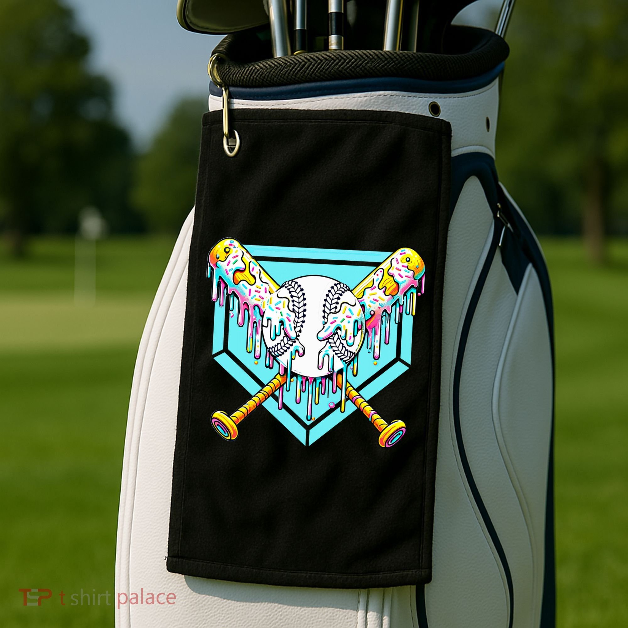 Baseball Drip For Ice Cream Drip Yout.h Baseball Golf Towel