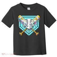Baseball Drip For Ice Cream Drip Yout.h Baseball Toddler T-Shirt thumb 0