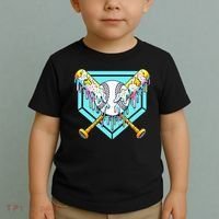 Baseball Drip For Ice Cream Drip Yout.h Baseball Toddler T-Shirt thumb 2