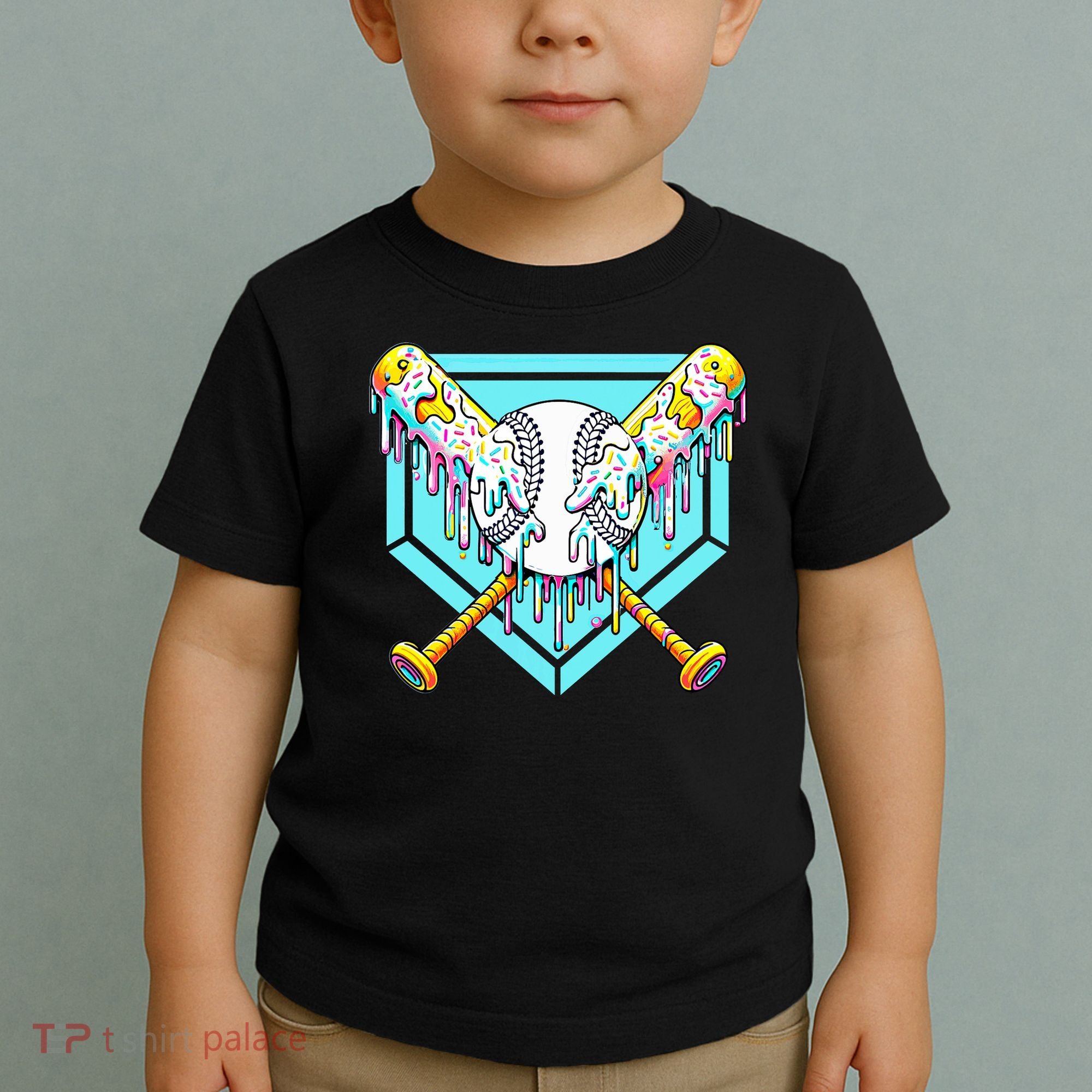 Baseball Drip For Ice Cream Drip Yout.h Baseball Toddler T-Shirt