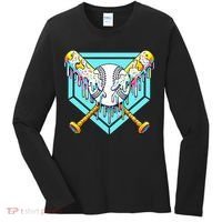 Baseball Drip For Ice Cream Drip Yout.h Baseball Women's Long Sleeve Shirt thumb 0