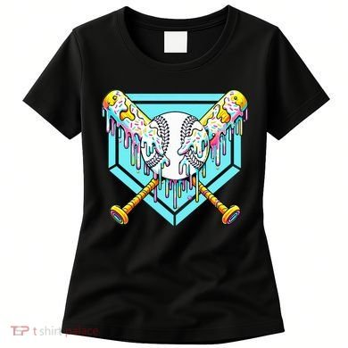 Baseball Drip For Ice Cream Drip Yout.h Baseball Women's T-Shirt
