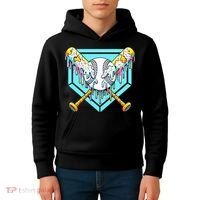 Baseball Drip For Ice Cream Drip Yout.h Baseball Kids Hoodie thumb 4