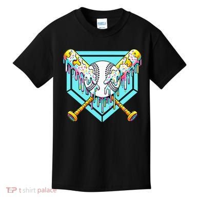 Baseball Drip For Ice Cream Drip Yout.h Baseball Kids T-Shirt